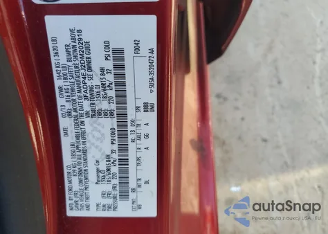 2013 Ford Fiesta Se z USA, uszkodzony, nr VIN 3FADP4EJ2DM202918